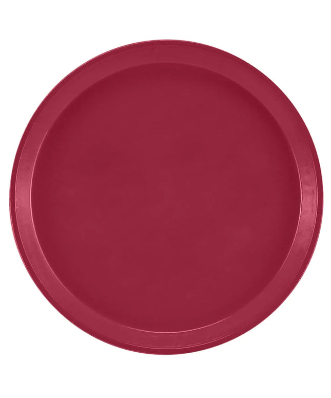 Khay Tròn Phục Vụ Cambro 1100505 Fiberglass 27.9 cm - Màu Đỏ Cherry Red