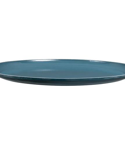 Khay Tròn Phục Vụ Cambro 1550401 Thấp Profile Fiberglass 40.6 cm - Xanh Đá Phiến