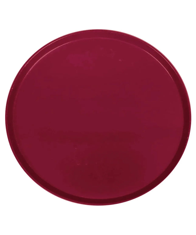 Khay Tròn Phục Vụ Cambro 1550505 Thấp Profile Fiberglass 40.6 cm - Đỏ Cherry