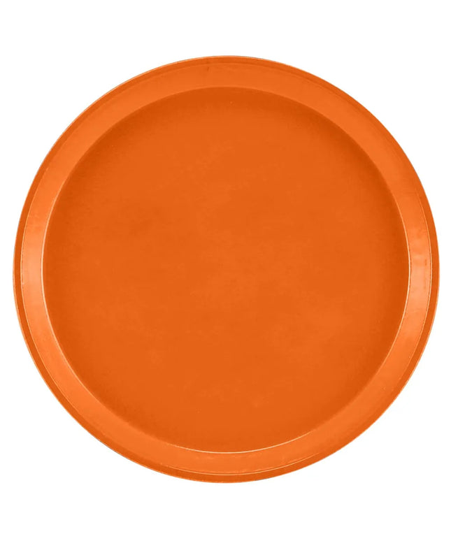 Khay Tròn Phục Vụ Cambro 1600220 Fiberglass 40.6 cm - Màu Cam Chanh