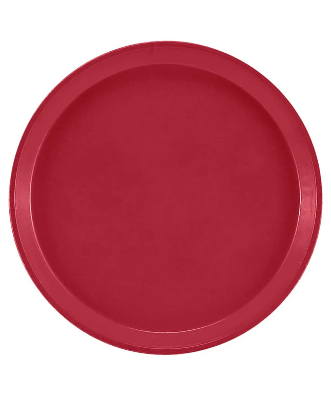 Khay Tròn Phục Vụ Cambro 1600221 Fiberglass 40.6 cm - Màu Đỏ Đậm