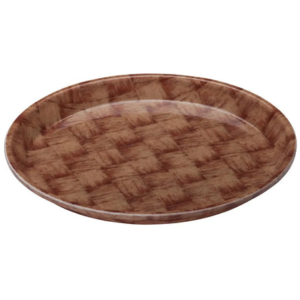 Khay Tròn Phục Vụ Cambro 900301 23 cm - Fiberglass, Vân Dark Basketweave