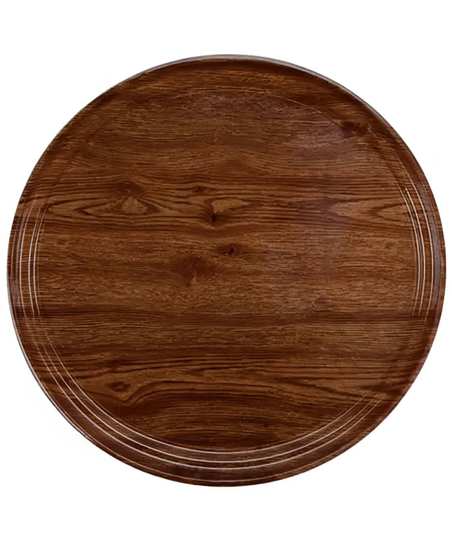 Khay Tròn Phục Vụ Cambro 900304 23 cm - Fiberglass, Vân Country Oak
