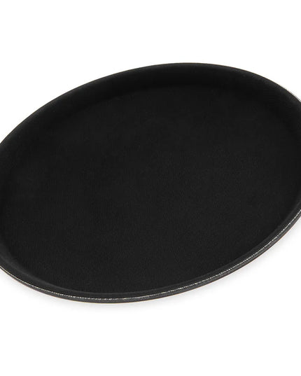 Khay Tròn Phục Vụ Carlisle 1100GL004 Lót Cao Su 28.6 cm - Màu Đen