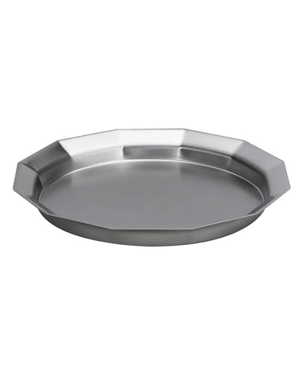 Khay Tròn Service Ideas TRPN119RIBS Thép Không Gỉ Màu Bạc 27.9 cm
