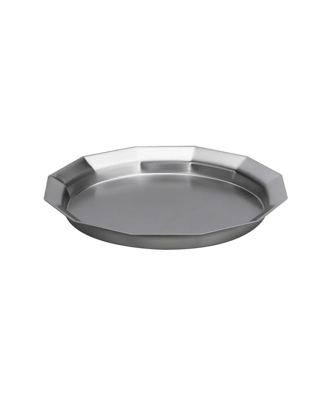 Khay Tròn Service Ideas TRPN119RIBS Thép Không Gỉ Màu Bạc 27.9 cm