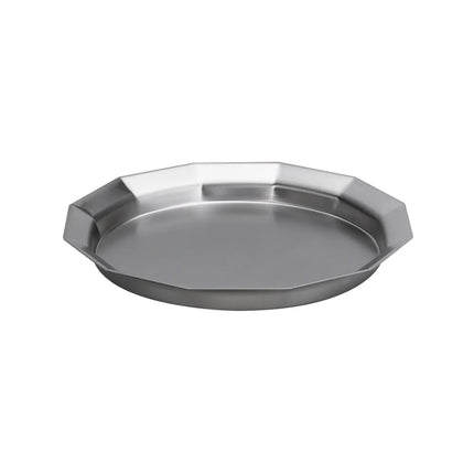 Khay Tròn Service Ideas TRPN119RIBS Thép Không Gỉ Màu Bạc 27.9 cm