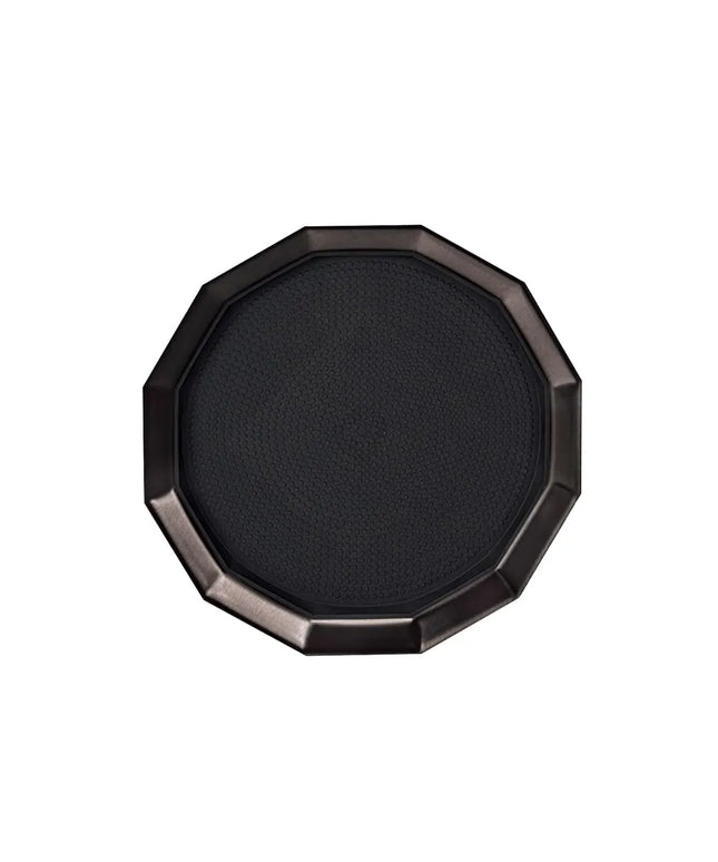 Khay Tròn Service Ideas TRPN119RIBSBX Thép Không Gỉ Màu Đen Onyx 27.9 cm