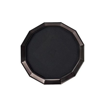 Khay Tròn Service Ideas TRPN119RIBSBX Thép Không Gỉ Màu Đen Onyx 27.9 cm