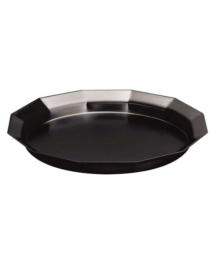 Khay Tròn Service Ideas TRPN119RIBSBX Thép Không Gỉ Màu Đen Onyx 27.9 cm