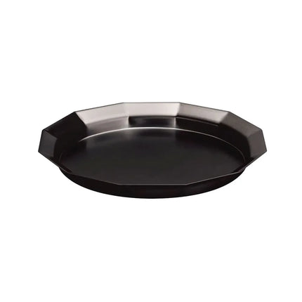 Khay Tròn Service Ideas TRPN119RIBSBX Thép Không Gỉ Màu Đen Onyx 27.9 cm