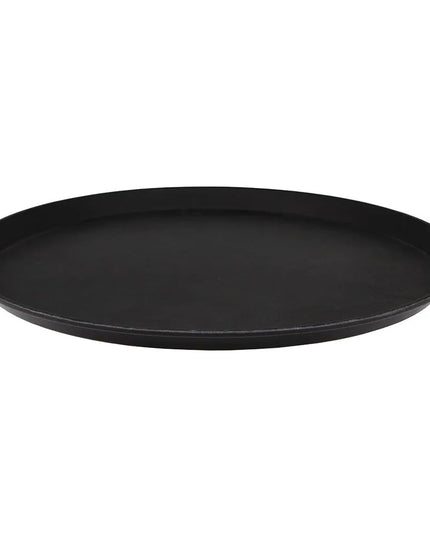 Khay Tròn Treadlite Chống Trơn Cambro 1600TL110 40 cm - Fiberglass, Màu Đen