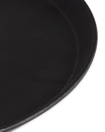 Khay Tròn Treadlite Chống Trơn Cambro 1600TL110 40 cm - Fiberglass, Màu Đen