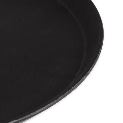 Khay Tròn Treadlite Chống Trơn Cambro 1600TL110 40 cm - Fiberglass, Màu Đen