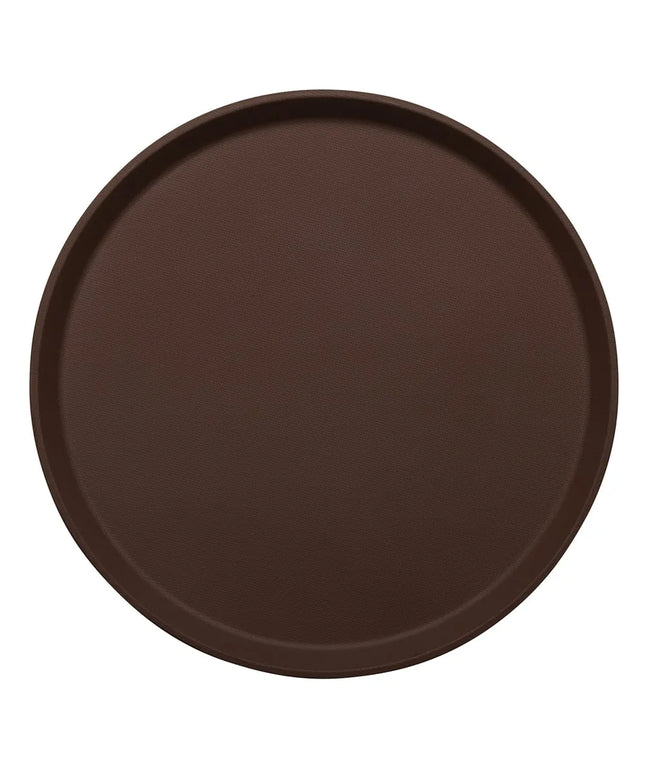 Khay Tròn Treadlite Chống Trơn Cambro 1600TL138 40 cm - Fiberglass, Màu Tavern Tan