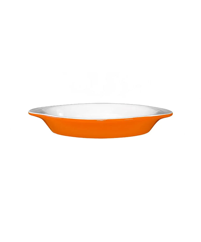 Khay Welsh Rarebit Oval ITI WRO-8-EW-O 237 ml Gốm Stoneware Cam/Trắng European White