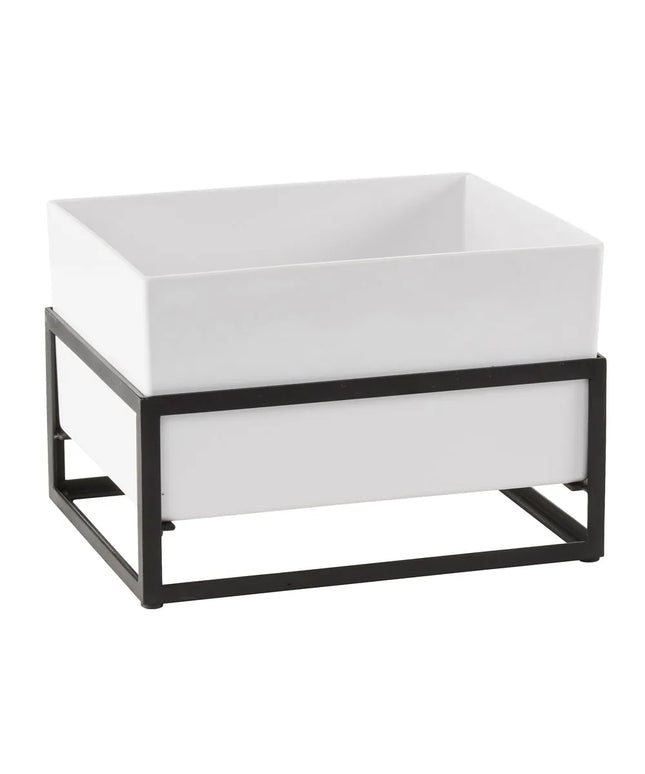 Khung Đá Cal-Mil 22020-10-13 Kèm Khay Melamine Trắng 31.1 x 24.1 x 21.6 cm, Khung Sắt