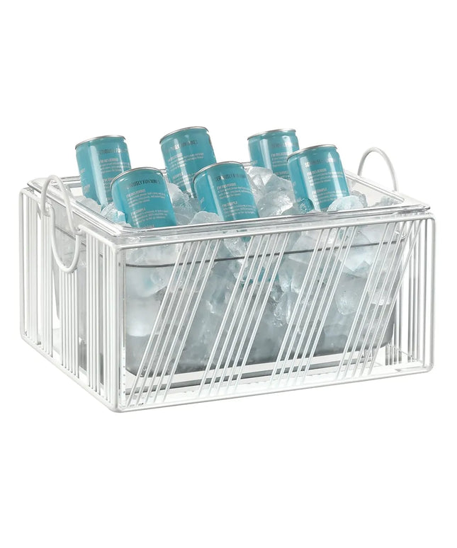 Khung Đá Cal-Mil 41115-10-15 Kèm Khay Melamine Trắng 32.7 x 33.7 x 20.6 cm, Khung Lưới, Trắng