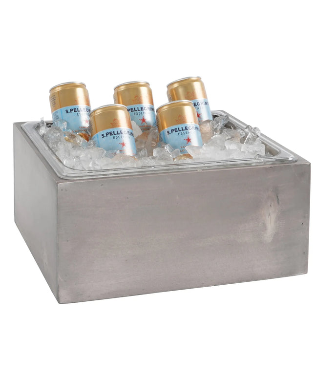 Khung Đá Chữ Nhật Cal-Mil 3360-10-110 Kèm Khay Đá Trong 33 x 27.9 x 15.2 cm, Gỗ Thông, Xám