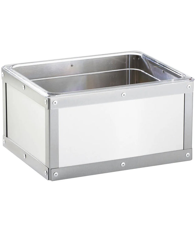 Khung Đá Chữ Nhật Cal-Mil 3395-10-55 32.4 cm Dài x 27.3 cm Rộng x 17.1 cm Cao, Inox