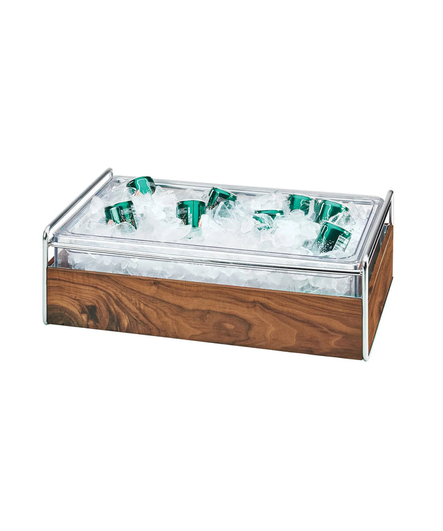 Khung Đá Chữ Nhật Cal-Mil 3702-12-49 55.2 cm Dài x 34.3 cm Rộng x 18.4 cm Cao, Gỗ/Khung Chrome