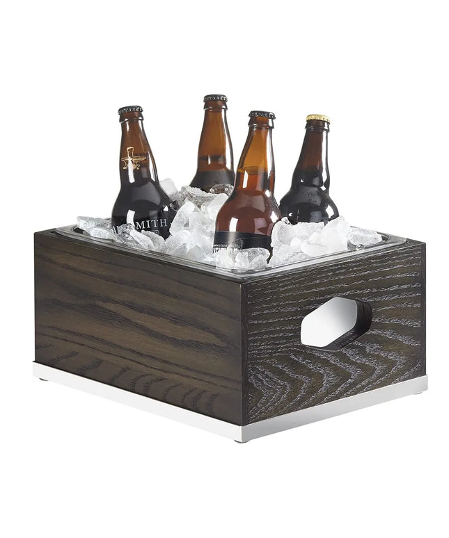 Khung Đá Chữ Nhật Cal-Mil 3800-10-87 33.7 cm Dài x 27.9 cm Rộng x 18.4 cm Cao, Gỗ Sồi, Xám Tro Đậm