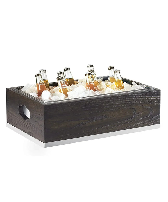 Khung Đá Chữ Nhật Cal-Mil 3800-12-87 54 cm Dài x 33.7 cm Rộng x 17.8 cm Cao, Gỗ Sồi, Xám