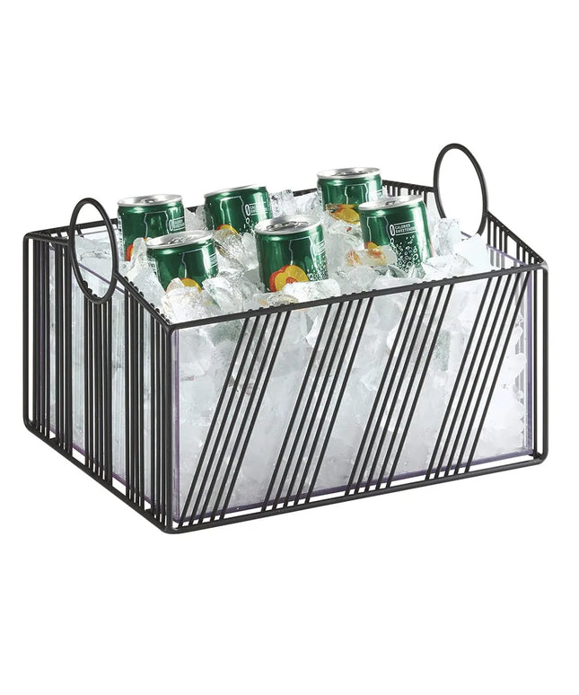 Khung Đá Chữ Nhật Cal-Mil 41115-10-13 33.7 x 32.7 x 20.6 cm, Khung Lưới, Đen