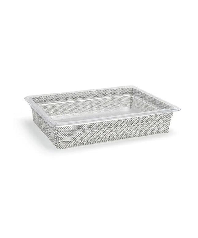 Khung Đá Chữ Nhật Front of the House BHO136GYV21 Kèm Khay 32.4 x 26.7 x 6.4 cm, Vinyl Dệt, Xám Mesh