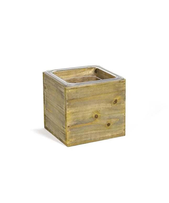 Khung Đá Chữ Nhật Front of the House BHO145NAW21 Kèm Khay 17.8 x 16.5 x 16.5 cm, Gỗ Rustic