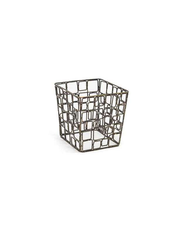 Khung Đựng Đá Chữ Nhật Front of the House BHO051GOI21 15.9 cm x 14 cm x 15.2 cm, Sắt, Màu Đồng