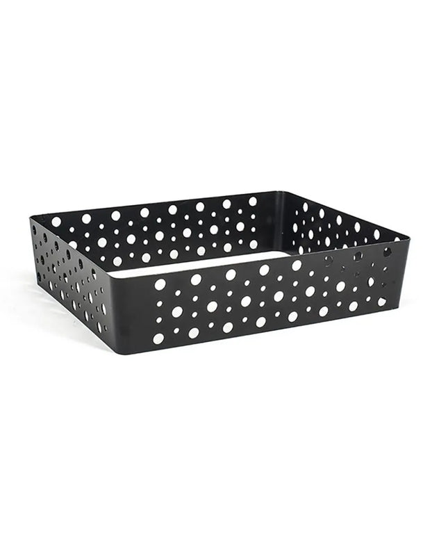 Khung Đựng Đá Chữ Nhật Front of the House BHO115BKI20 31.1 cm x 24.1 cm x 7 cm, Sắt, Bề Mặt Nhám Đen