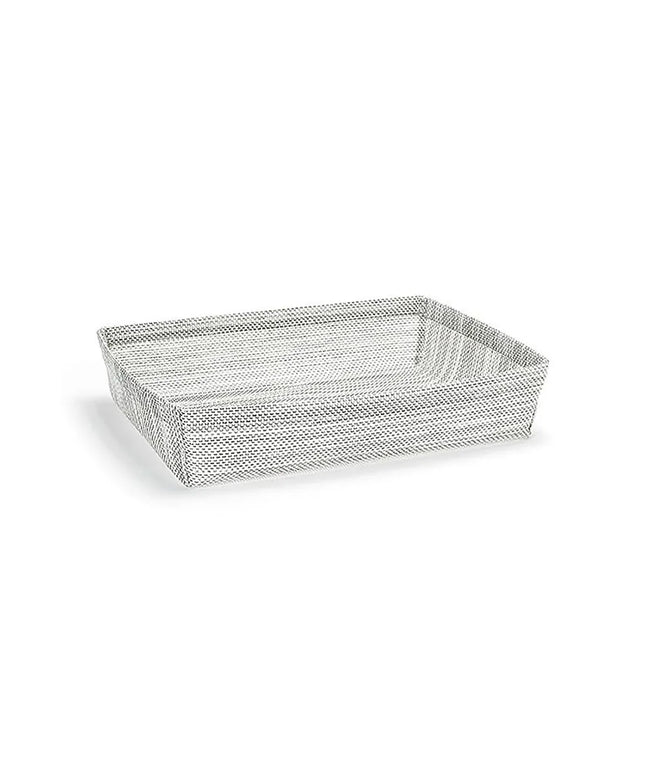 Khung Đựng Đá Chữ Nhật Front of the House BHO129GYV21 31.1 cm x 24.1 cm x 6.4 cm, Nhựa Đan, Xám Mesh