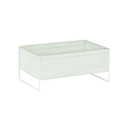 Khung Đựng Đá Hình Chữ Nhật Cal-Mil 22907-12-15 - 53.3 cm x 33 cm x 22.9 cm, Kim Loại, Trắng