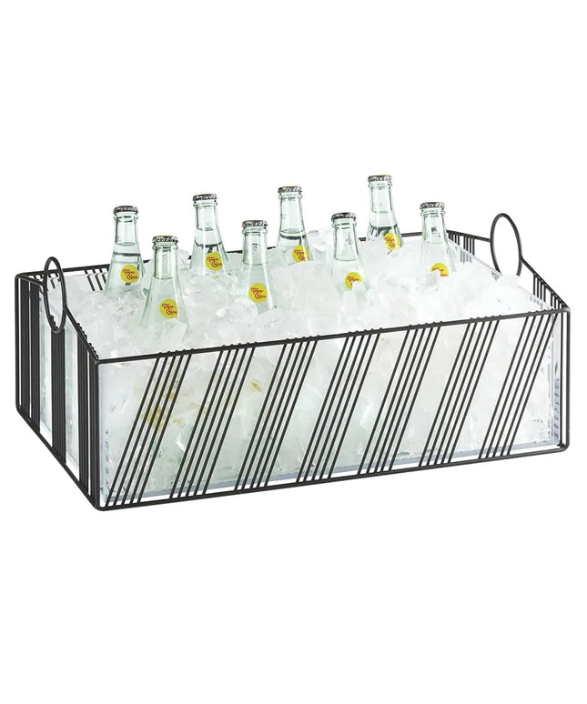 Khung Đựng Đá Hình Chữ Nhật Cal-Mil 41115-12-13 - 53.3 cm x 33.7 cm x 20.6 cm, Khung Lưới Thép, Đen