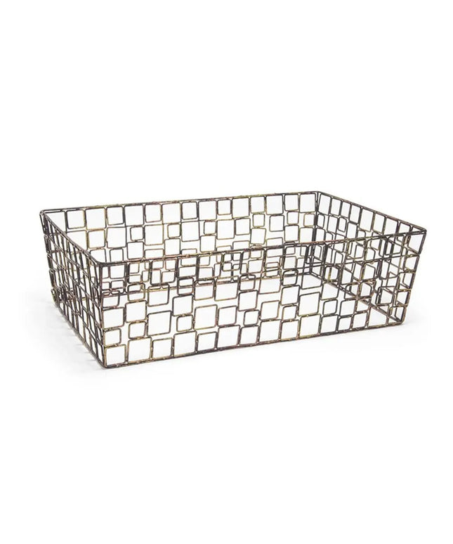 Khung Đựng Đá Hình Chữ Nhật Front of the House BHO049GOI20 - 50.8 cm x 30.5 cm x 15.2 cm, Gang, Đồng