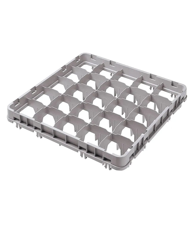 Khung Mở Rộng Giá Rửa Ly Chân Dài Cỡ Đầy Đủ Cambro 16E4151 16 Ngăn - Thả Toàn Phần, Xám Nhạt