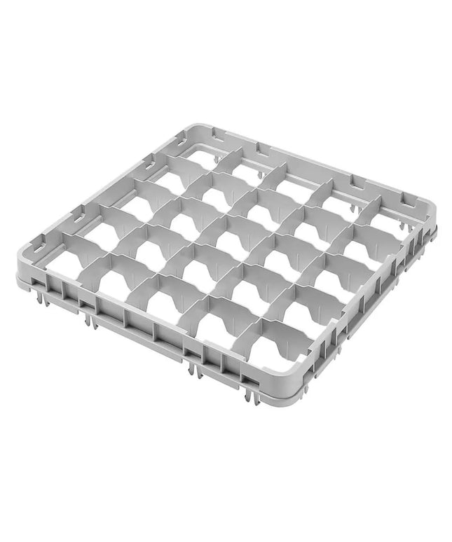 Khung Mở Rộng Giá Rửa Ly Chân Dài Cỡ Đầy Đủ Cambro 16E5151 16 Ngăn - Thả Nửa, Xám Nhạt