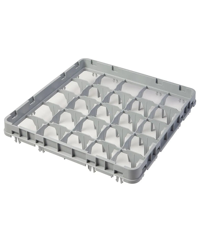 Khung Mở Rộng Giá Rửa Ly Cỡ Đầy Đủ Cambro 25E1151 25 Ngăn - Thả Toàn Phần, Xám Nhạt
