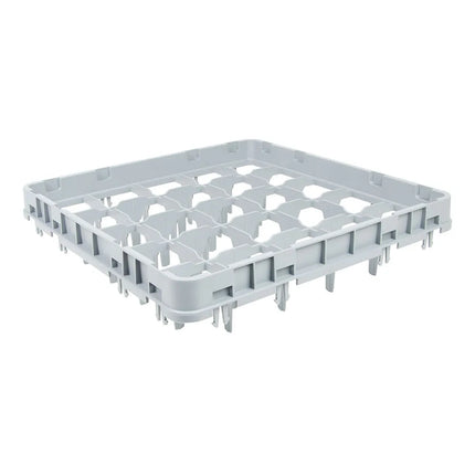 Khung Mở Rộng Giá Rửa Ly Cỡ Đầy Đủ Cambro 25E1151 25 Ngăn - Thả Toàn Phần, Xám Nhạt