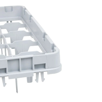 Khung Mở Rộng Giá Rửa Ly Cỡ Đầy Đủ Cambro 25E1151 25 Ngăn - Thả Toàn Phần, Xám Nhạt
