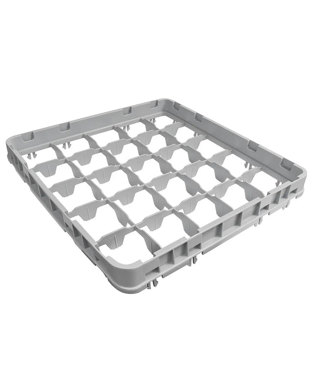 Khung Mở Rộng Giá Rửa Ly Cỡ Đầy Đủ Cambro 25E2151 25 Ngăn - Thả Nửa, Xám Nhạt
