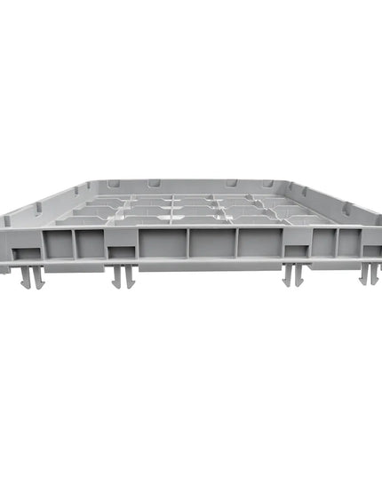 Khung Mở Rộng Giá Rửa Ly Cỡ Đầy Đủ Cambro 25E2151 25 Ngăn - Thả Nửa, Xám Nhạt