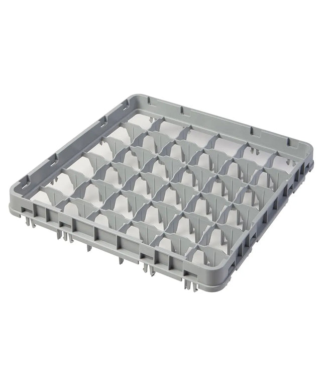 Khung Mở Rộng Giá Rửa Ly Cỡ Đầy Đủ Cambro 36E1151 36 Ngăn - Thả Toàn Phần, Xám Nhạt