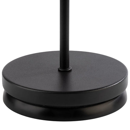 LED Table Lamp - GGM Gastro ANTON MINI - Rechargeable - Cordless - 3-step dimmable - Ø120mm - Black - with Charging Dock