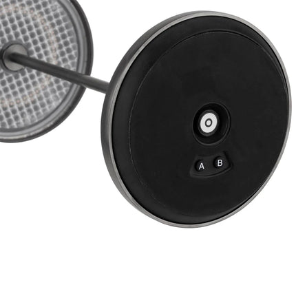 LED Table Lamp - GGM Gastro JOSEF MINI - Rechargeable - Cordless - 3-step dimmable - Ø110mm - Black - with Charging Dock