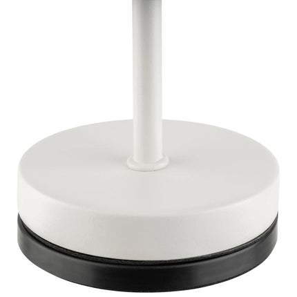 LED Table Lamp - GGM Gastro MERLE MICRO - Rechargeable - Cordless - 3-step dimmable - Ø80mm - Whisper White - with Charging Dock
