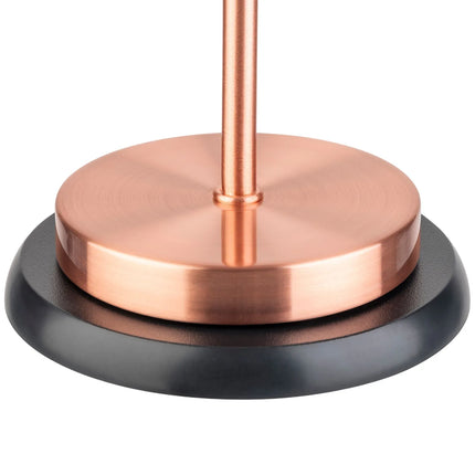 LED Table Lamp - GGM Gastro MERLE MINI - Rechargeable - Cordless - 3-step dimmable - Ø90mm - Copper - with Charging Dock