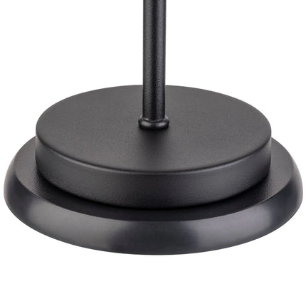 LED Table Lamp - GGM Gastro MERLE MINI - Rechargeable - Cordless - 3-step dimmable - Ø90mm - Black - with Charging Dock