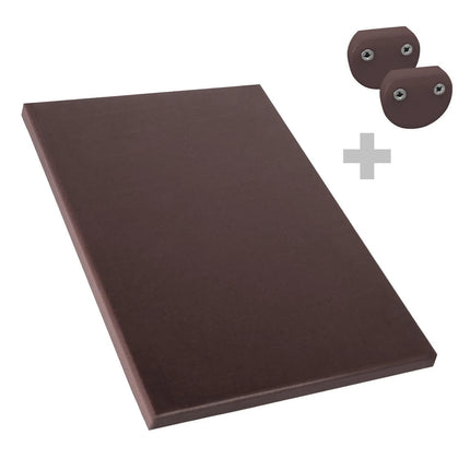 Libbey Chopping Board - 300x500mm - Thickness: 20mm - HACCP-Compliant - HDPE - Brown